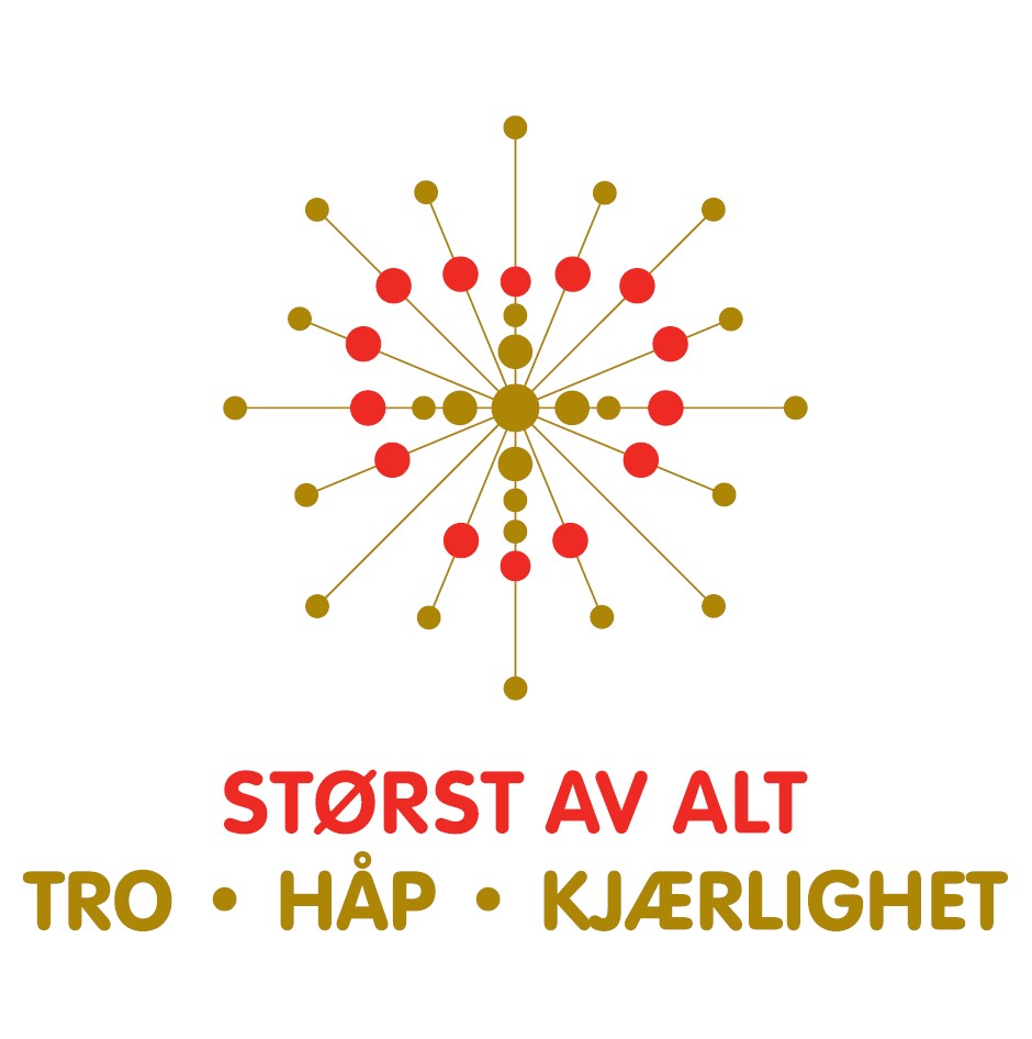 Logo: Størst av alt, Tro, Håp og Kjærlighet